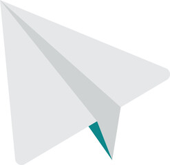 paper plane illustration in minimal style