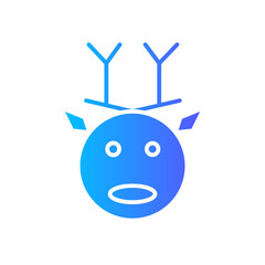 Deer Head gradient icon