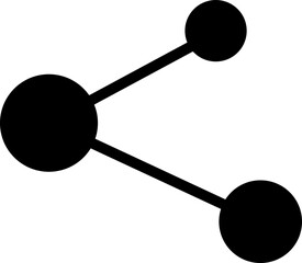 Share sign icon. Flat design style on white background..eps