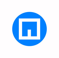 MO brand name initial letters icon. M O typography.