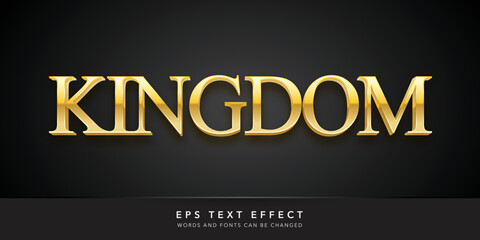 kingdom 3d editable text effect