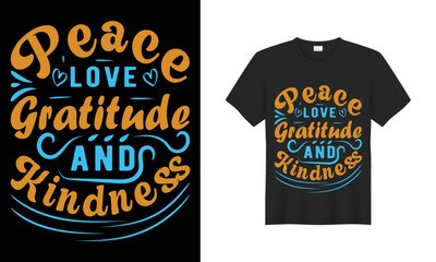Obraz premium World kindness day t shirt design