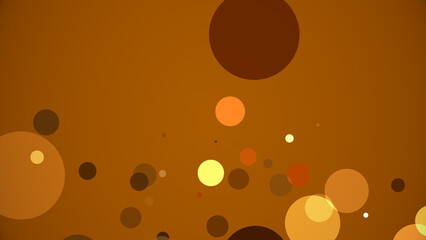 カラフルな背景に円が湧き出る