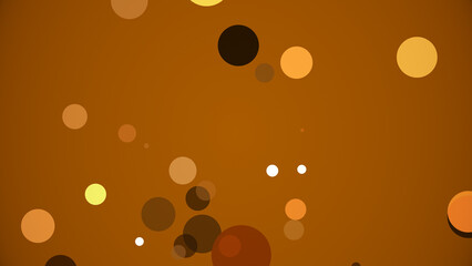 カラフルな背景に円が湧き出る