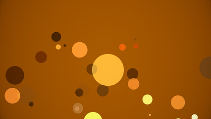 カラフルな背景に円が湧き出る