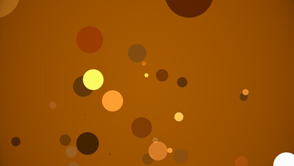 カラフルな背景に円が湧き出る