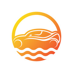 Car logo template vector icon