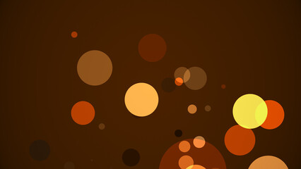 カラフルな背景に円が湧き出る