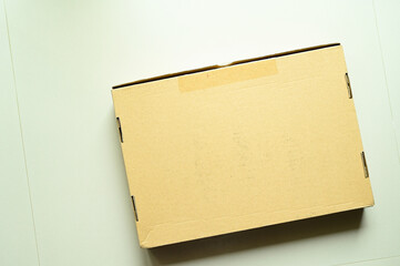 brown box packaging for shipping, paper textured