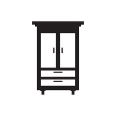 wardrobe icon , furniture icon vector