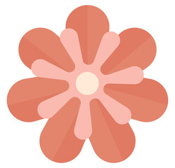 Groovy retro flower