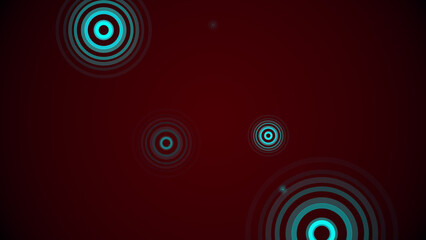 カラフルな背景に円が湧き出る