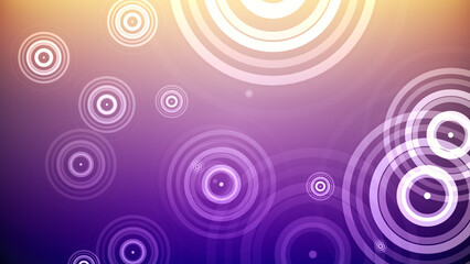 カラフルな背景に円が湧き出る