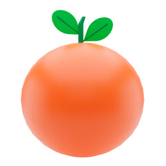 Orange Fruit 3D Icon