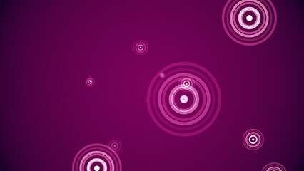 カラフルな背景に円が湧き出る