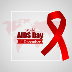 vector illustration for world aids day