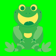 Cute Robot Frog Smile