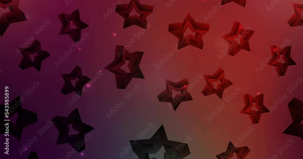 Poster 4k looping dark green, red abstract animation with with leaves.. abstract animation with leaves in n