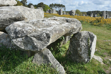Dolmen de Kermario, Carnac, Morbihan, Bretagne, France
