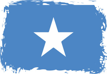 Grunge Somalia flag.flag of Somalia,banner vector illustration. Vector illustration eps10.