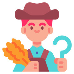 farmer flat icon