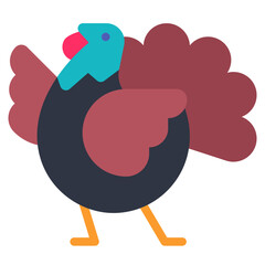 turkey flat icon