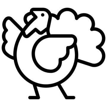 Turkey Outline Icon