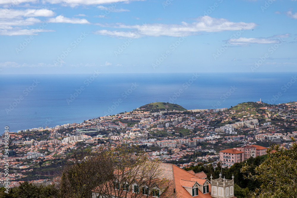 Wall mural Funchal capital city on Madeira island	