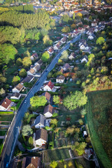 vue panoramique de la ville depuis les airs