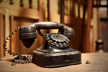 vintage classic rotary telephone 