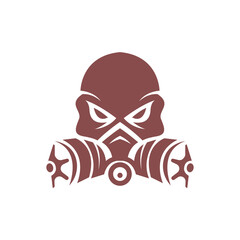 Gas mask icon logo design