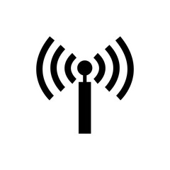 Vector illustration of internet signal icon silhouette