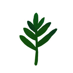 Fresh Green Leaf clear background PNG file 