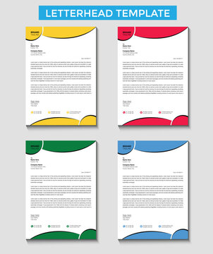 Professional business letterhead template design