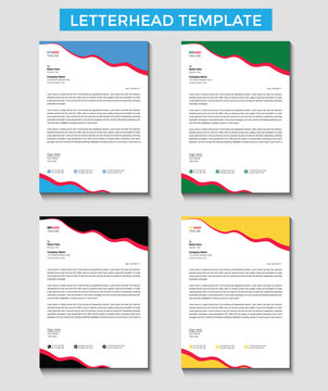 Corporate Modern letterhead template design