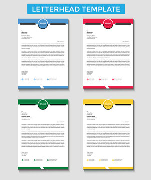 Company Corporate letterhead template design