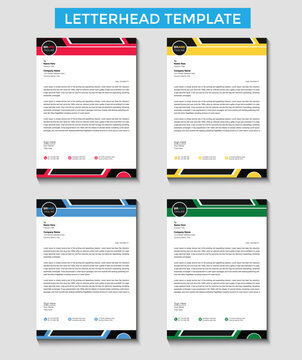 Professional creative letterhead template design