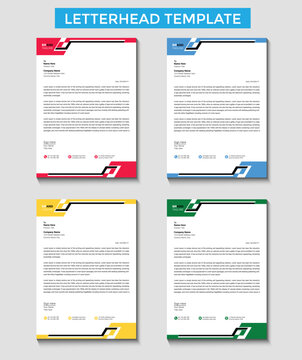 Creative Corporate letterhead template design