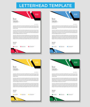 Company Corporate letterhead template design