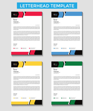 Professional business letterhead template design