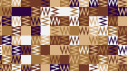 blue, white, brown and beige geometric pattern, wallpaper for fabric, tile and tablecloth