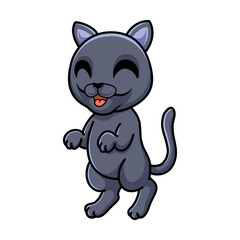 Obraz na płótnie Canvas Cute british shorthair cat cartoon