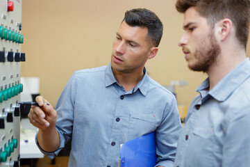 Fototapeta premium portrait of a factory operator