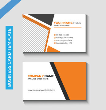 Professional corporate business card design template