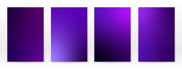 Fototapeta premium Minimal Poster. Pastel Soft. Violet Gradient Set.