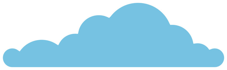 Cloud icon in flat style vector illustration