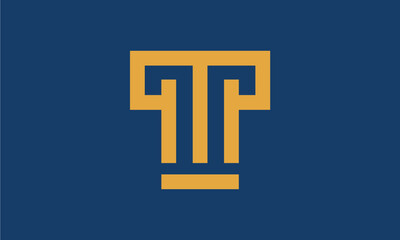 initial T logo design