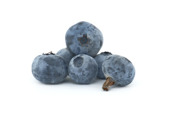 Blueberries isolated on white background