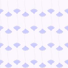 Abstract fashion floral design print. Contemporary pattern. Vector graphic background.