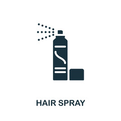 Obraz premium Hair Spray icon. Monochrome simple Barber Shop icon for templates, web design and infographics